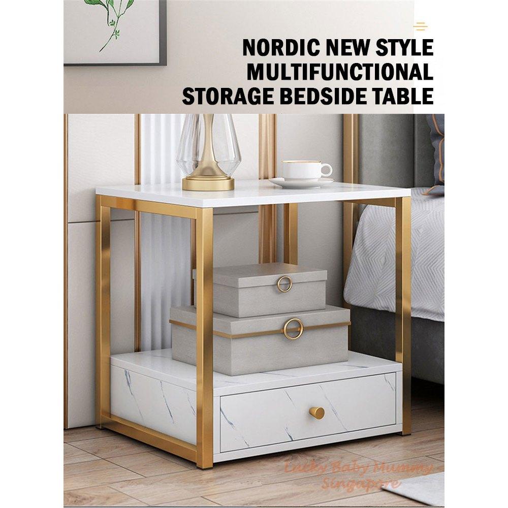 Nordic Bedside Table with Drawer