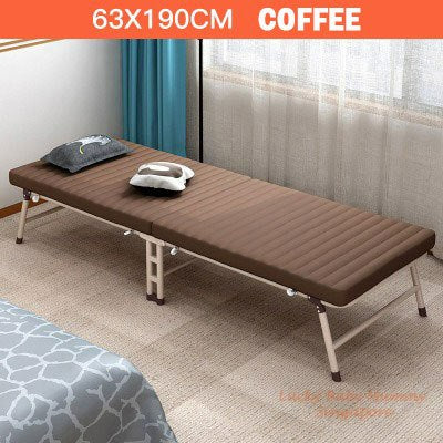 Foldable Single Bed with Adjustable Backrest