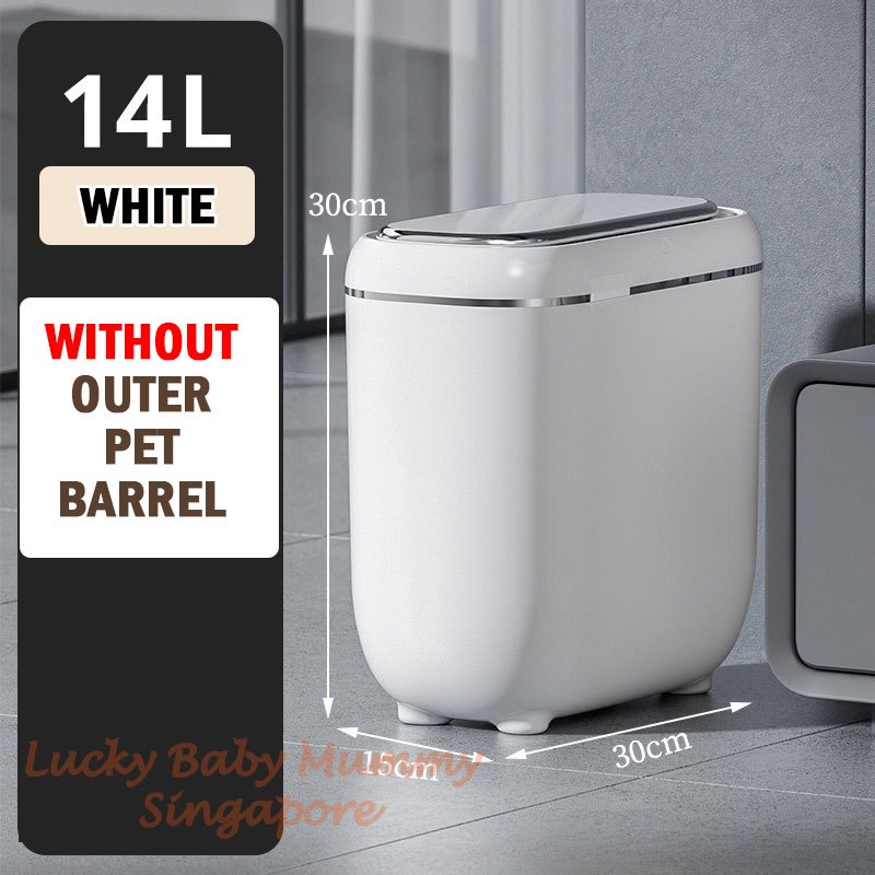 Slim Smart Sensor Dustbin with PET Barrel