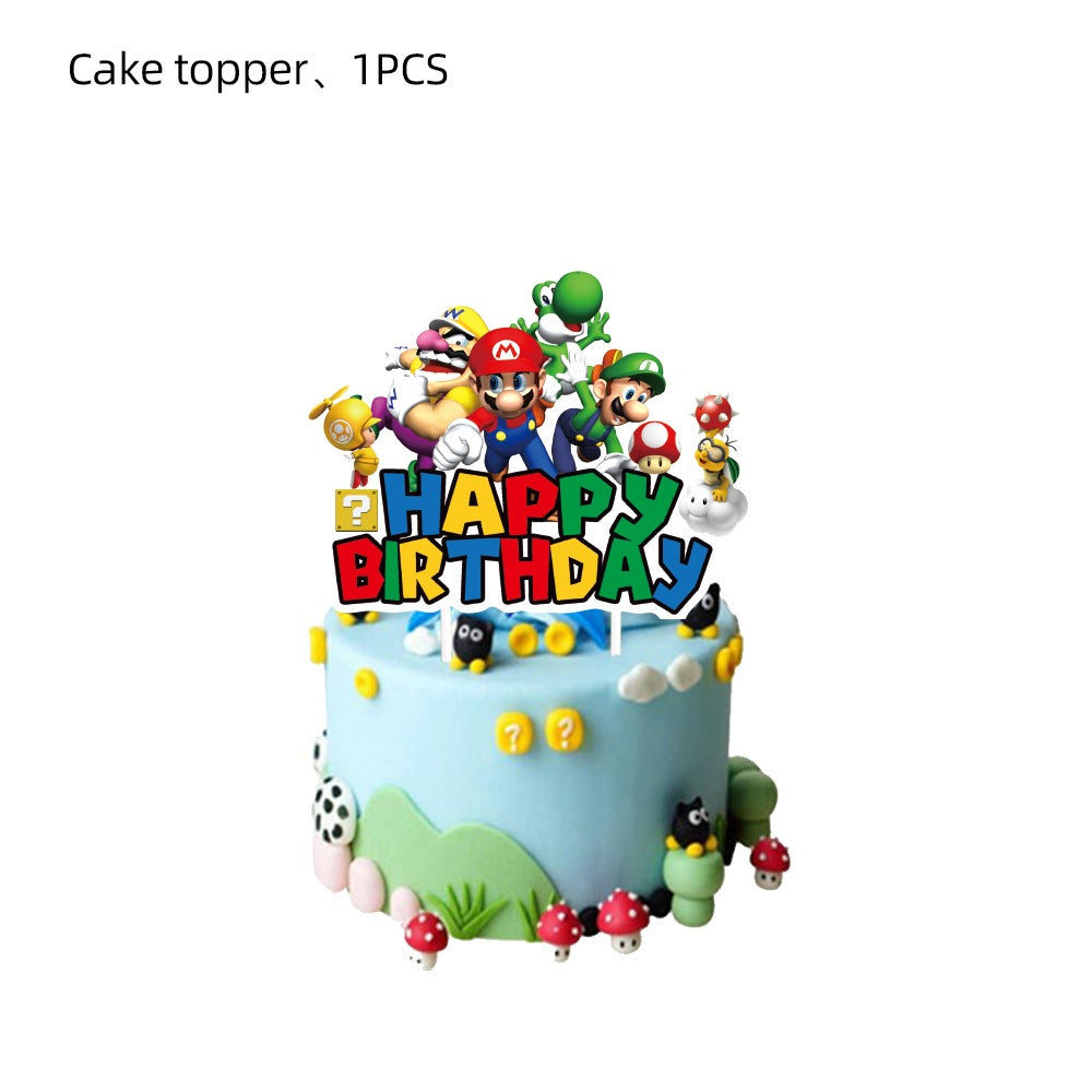 Super Mario Party Supplies / Super Mario Theme Party Decoration / Event Kit / Birthday Ornaments