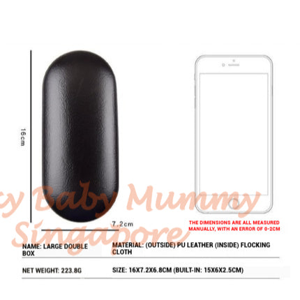 2 In 1 Spectacle Case / Double Layer Multi-Function Contact Lens Case / Dual Use Portable Case Holder