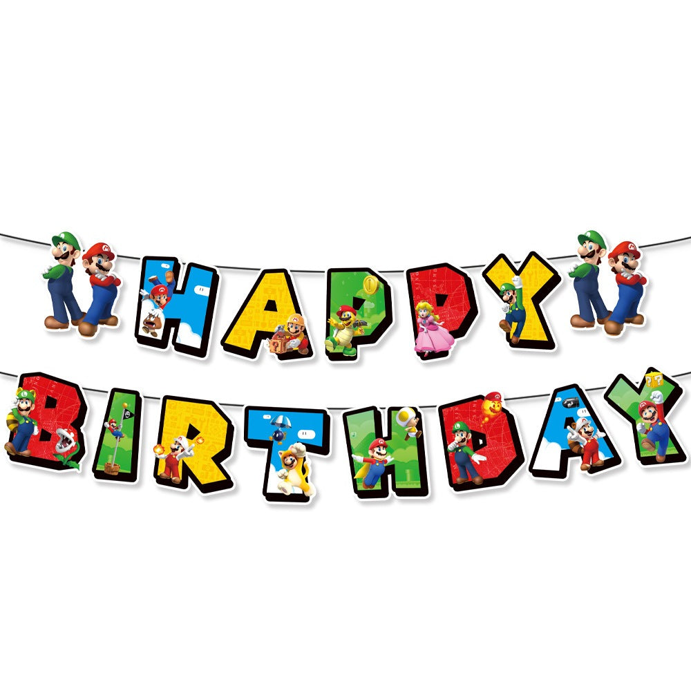 Super Mario Party Supplies / Super Mario Theme Party Decoration / Event Kit / Birthday Ornaments