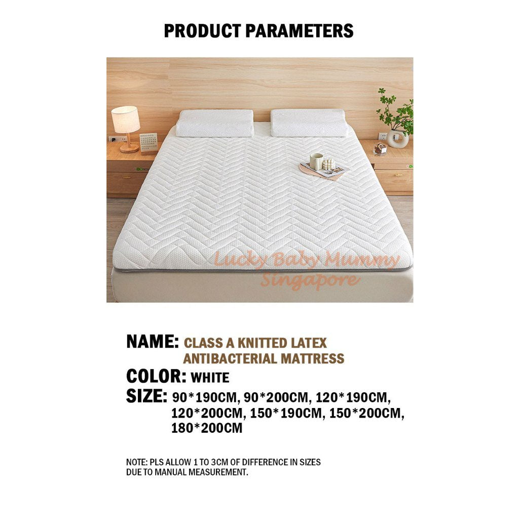 Elastic Band Knitted Latex Mattress Topper