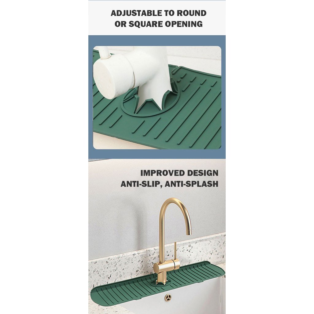 Silicone Sink Splash Guard and Faucet Mat