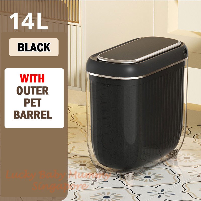 Slim Smart Sensor Dustbin with PET Barrel