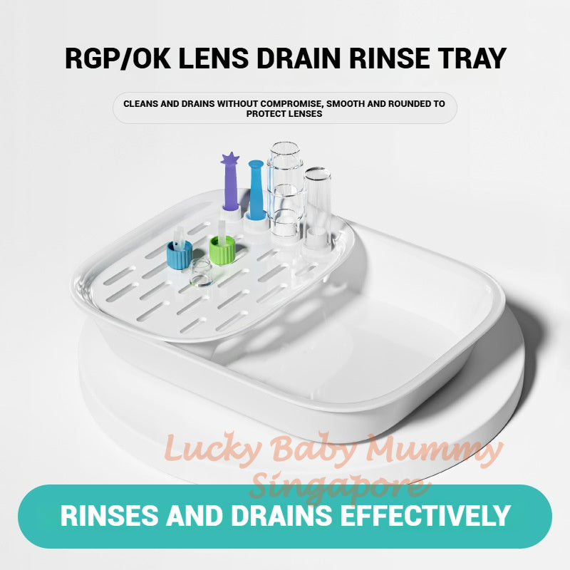 RGP & Ortho-K Lens Accessories/Light Mirror/Drain Rinse Tray/Drain Rinse Box/Wearing&Removal Stick