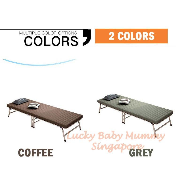 Foldable Single Bed with Adjustable Backrest