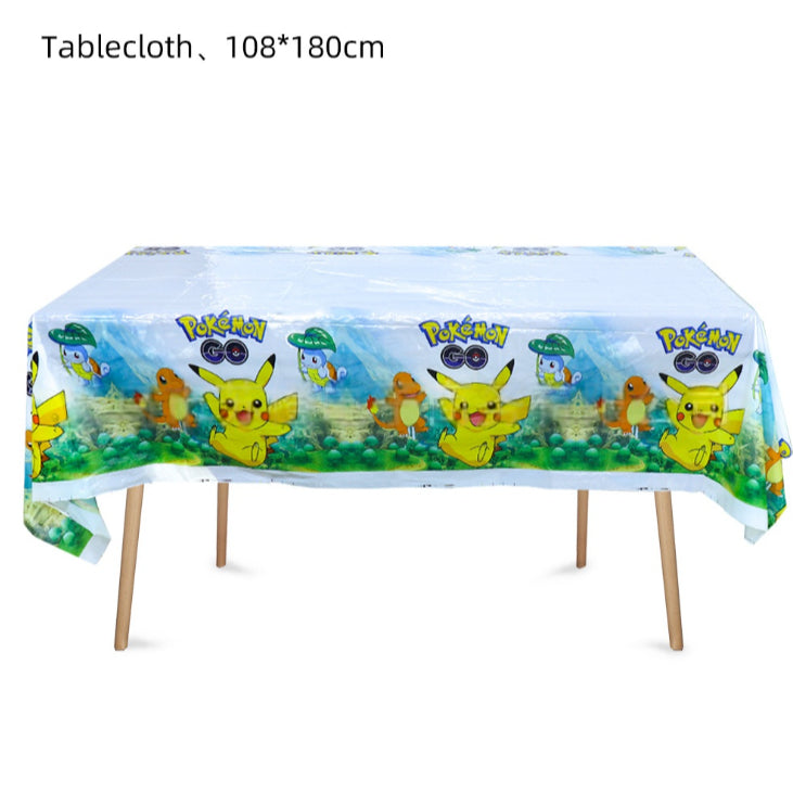 【Blue Series】Pokemon Party Supplies / Pokemon Theme Party Decoration / Event Kit / Birthday Ornament