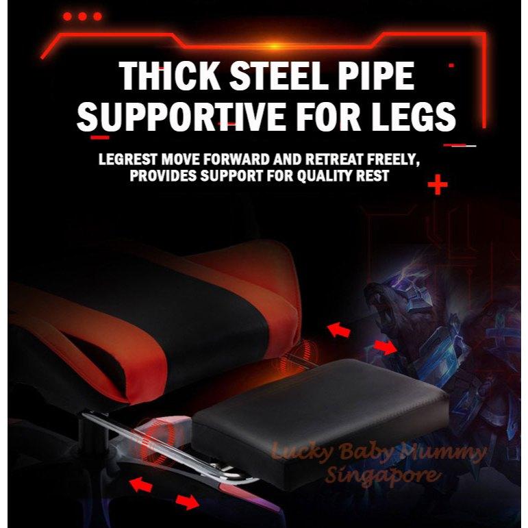 Ergonomic Gaming Chair with Foot Rest