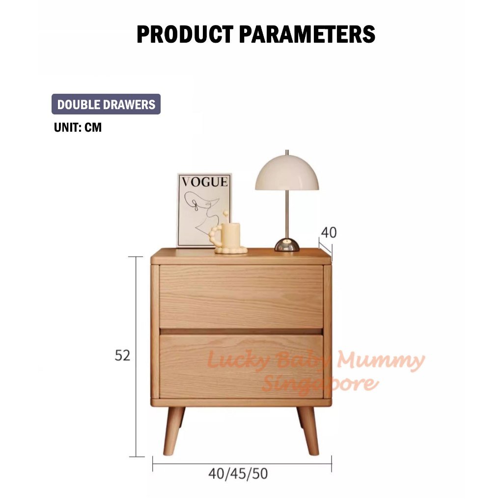 Stylish Multi-Layer Bedside Cabinet with Drawers