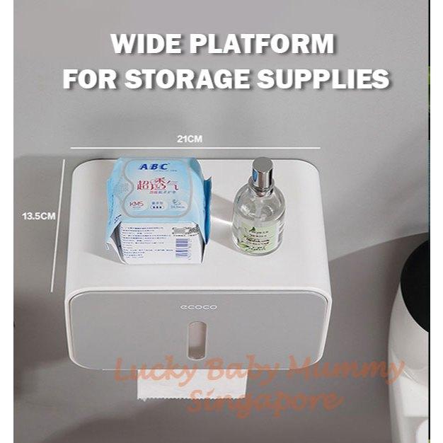Ecoco Waterproof Tissue Holder Box Wall Mounted
