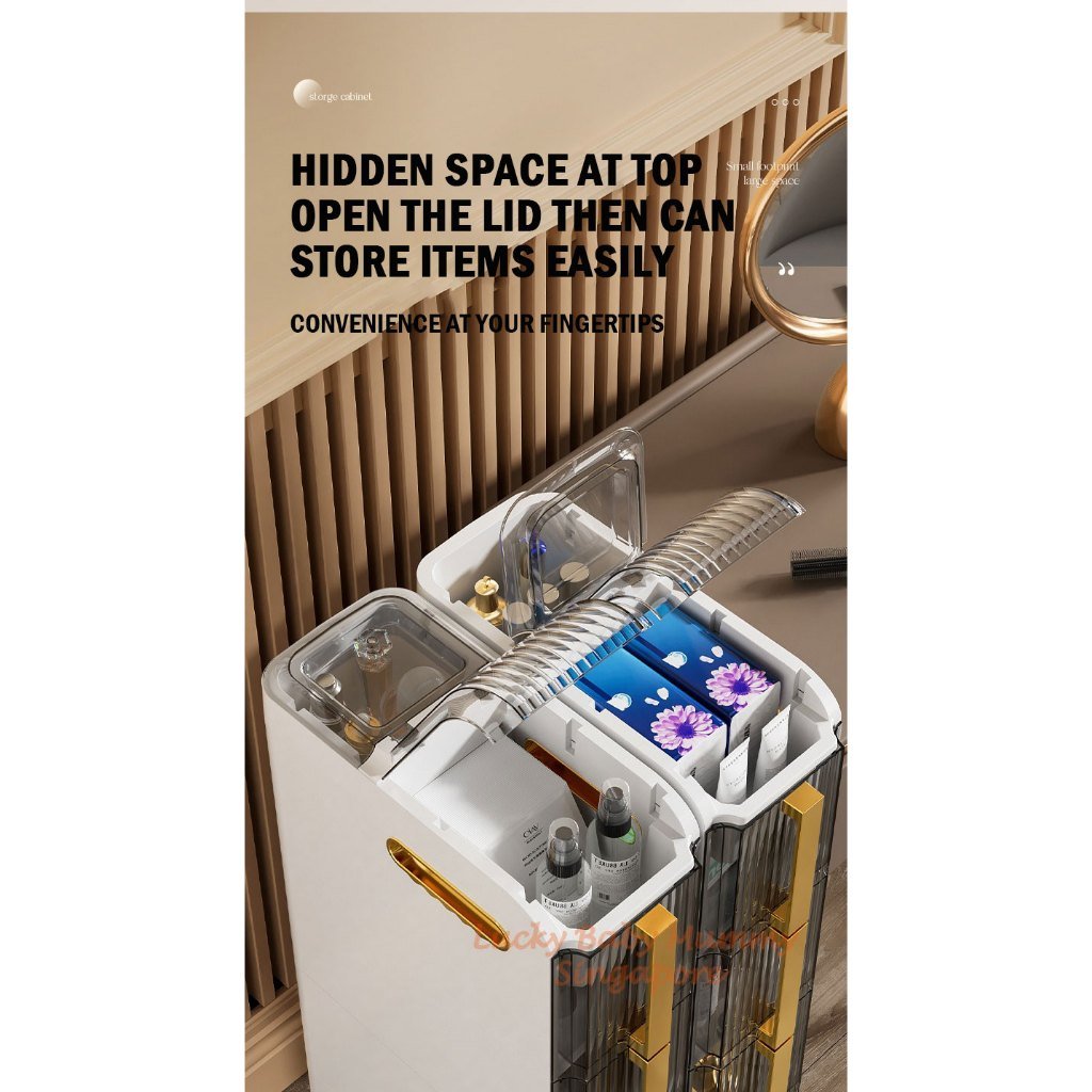 Modern Slim Drawer Storage Rack