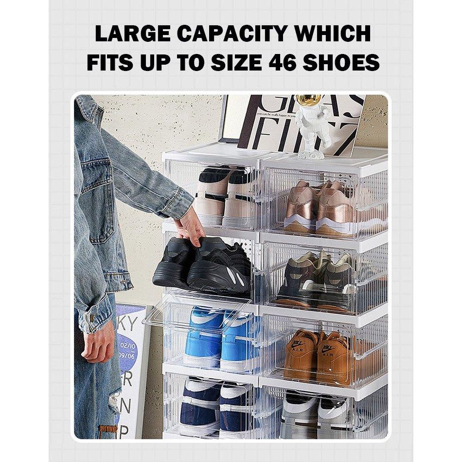 Foldable Transparent Shoe Rack