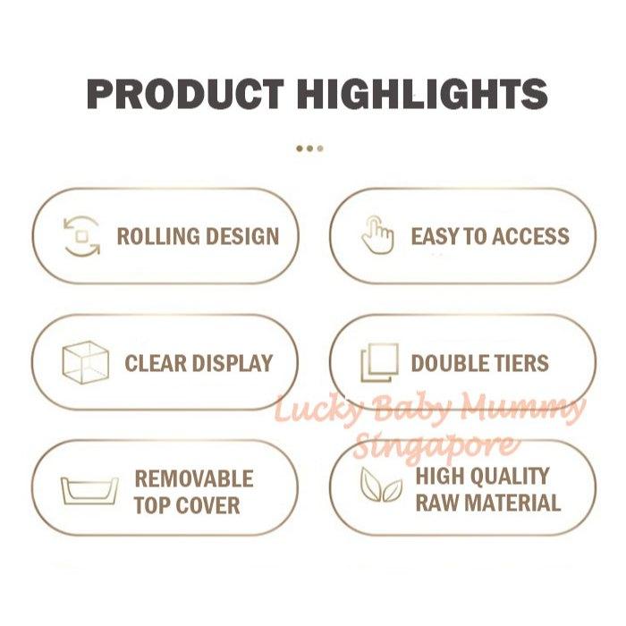 Rolling Automatic Double Layer Egg Dispenser