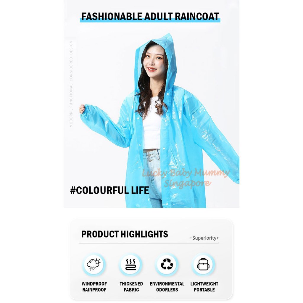 EVA Reusable Raincoat