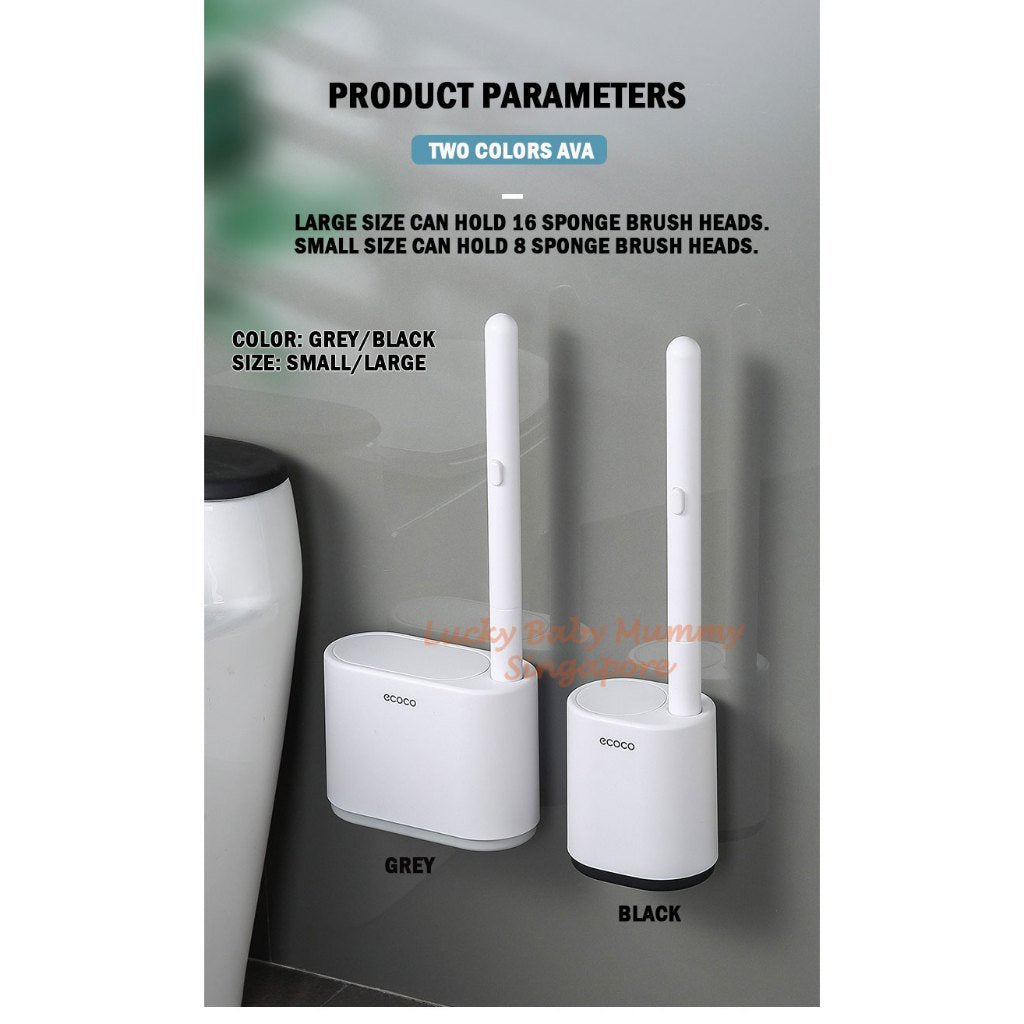 Ecoco Disposable Toilet Brush With Holder