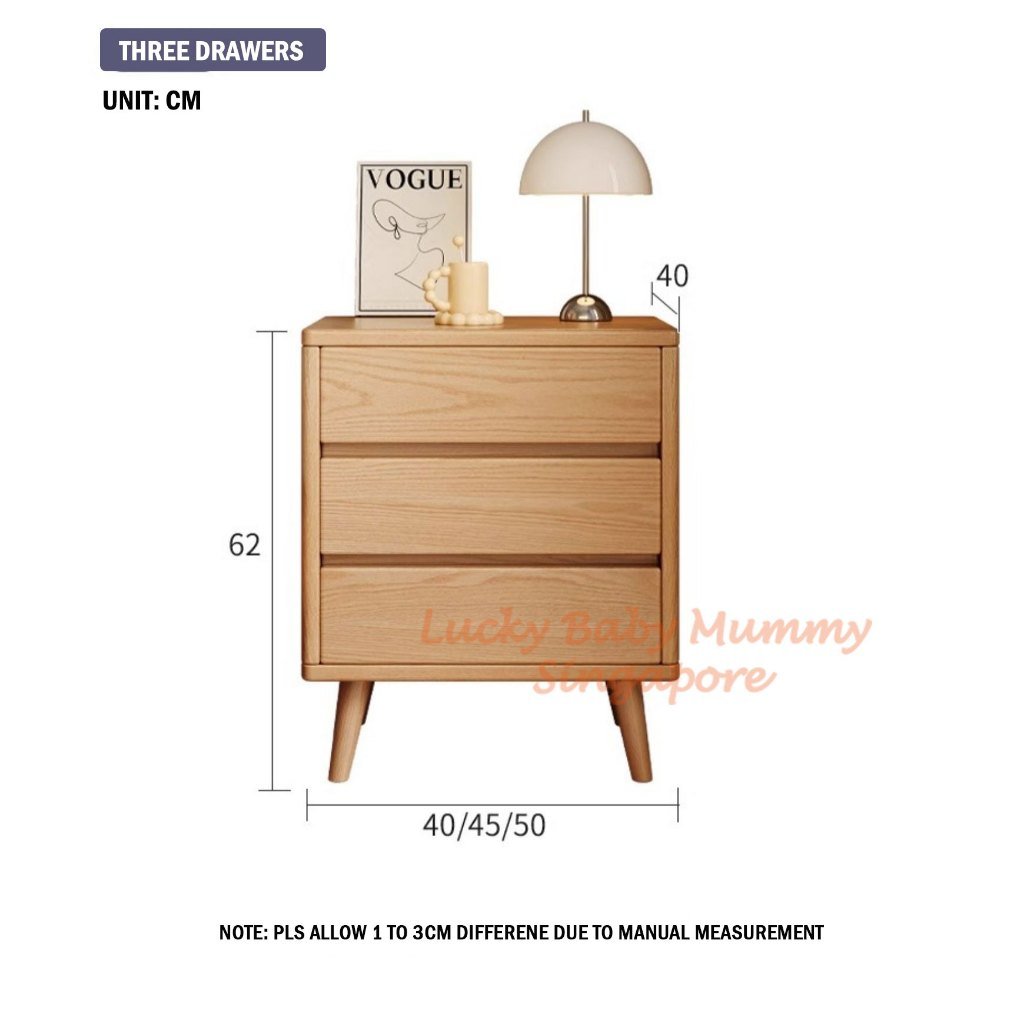 Stylish Multi-Layer Bedside Cabinet with Drawers