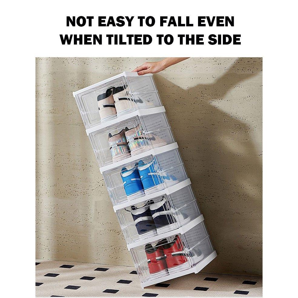 Foldable Transparent Shoe Rack