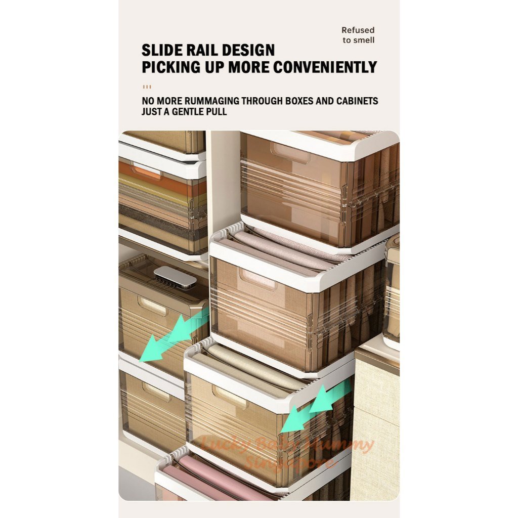 Pants Storage Drawer with Removable Partition