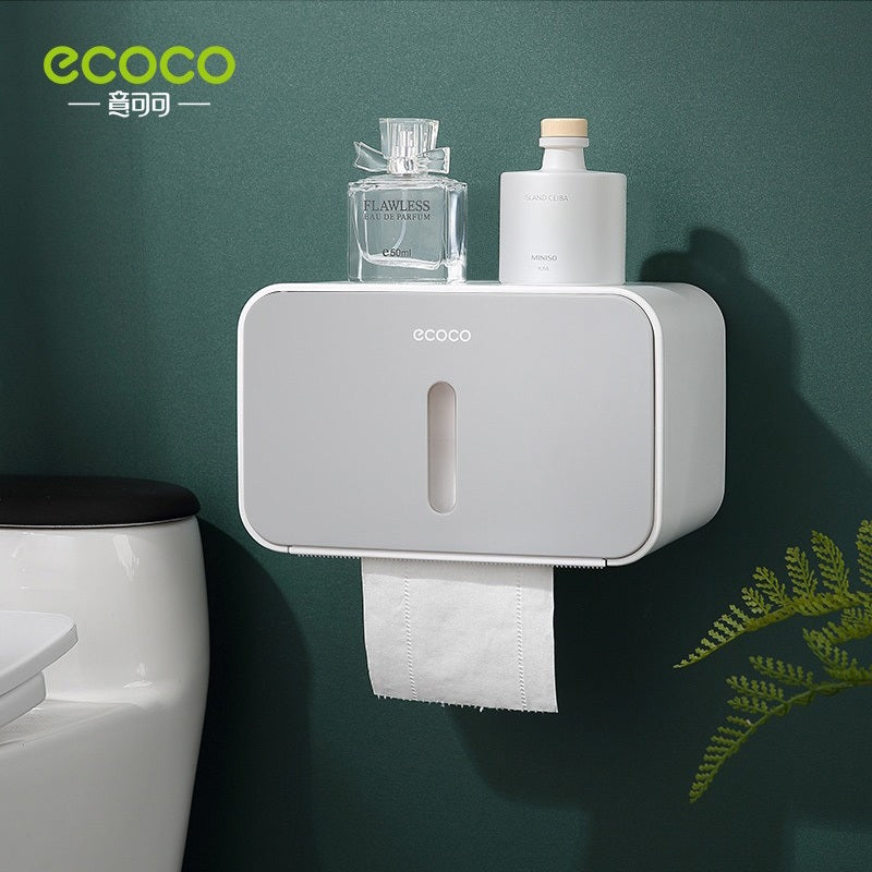 Ecoco Waterproof Tissue Holder Box Wall Mounted