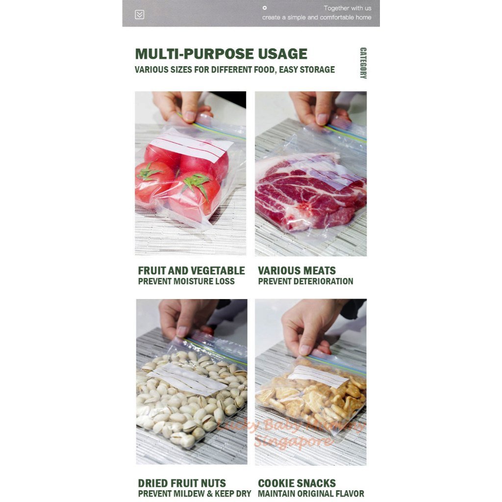 Food Storage Zipper Bag
