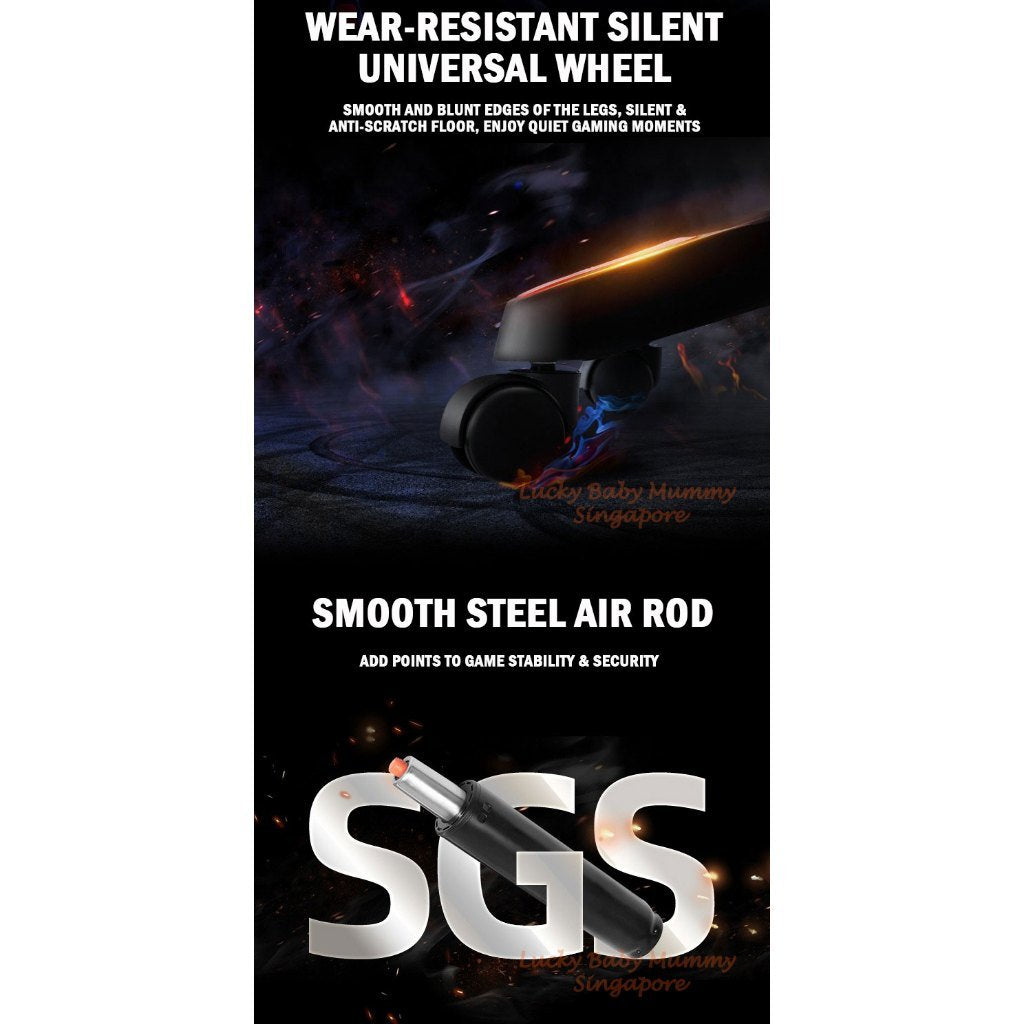 Ergonomic Gaming Chair with Foot Rest