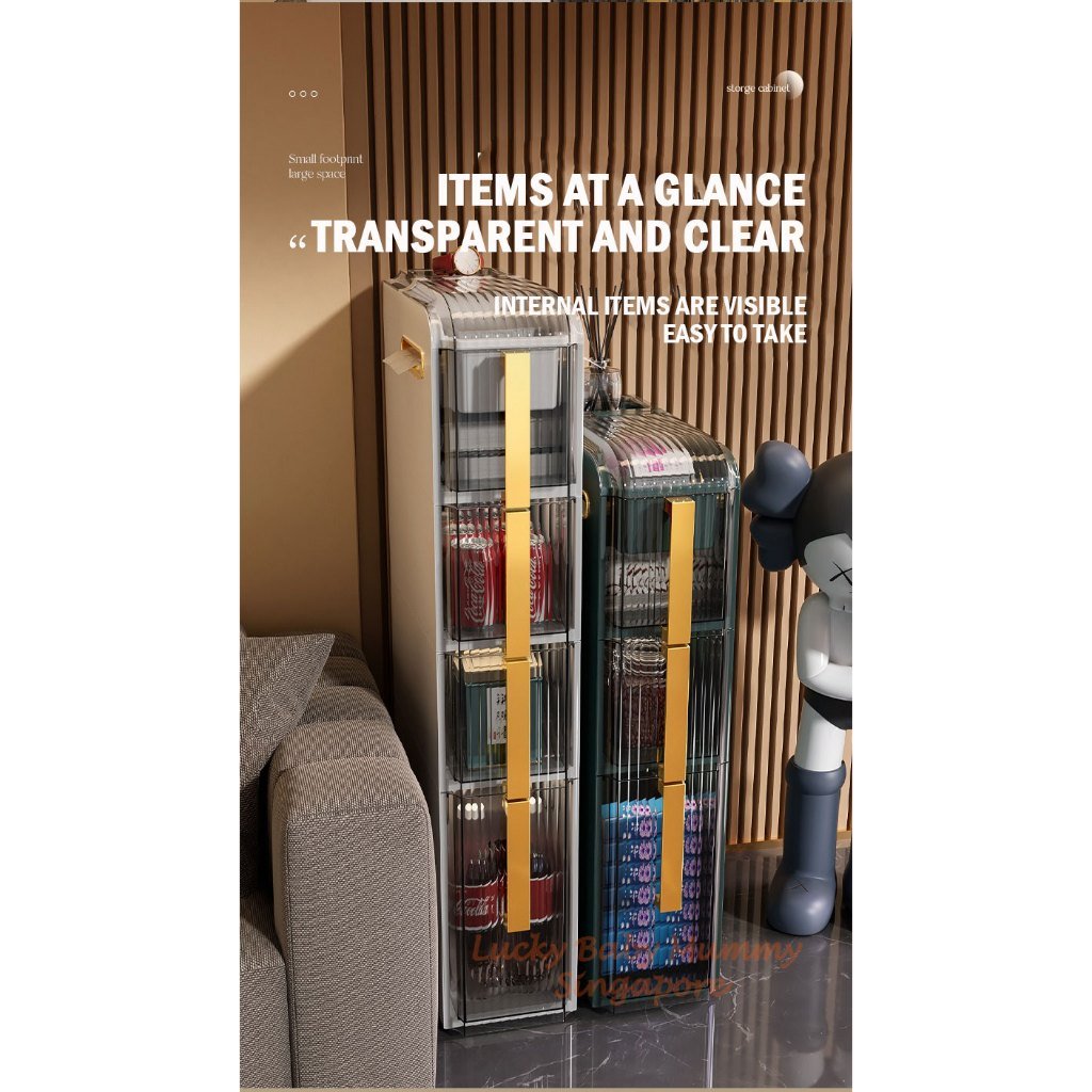 Modern Slim Drawer Storage Rack