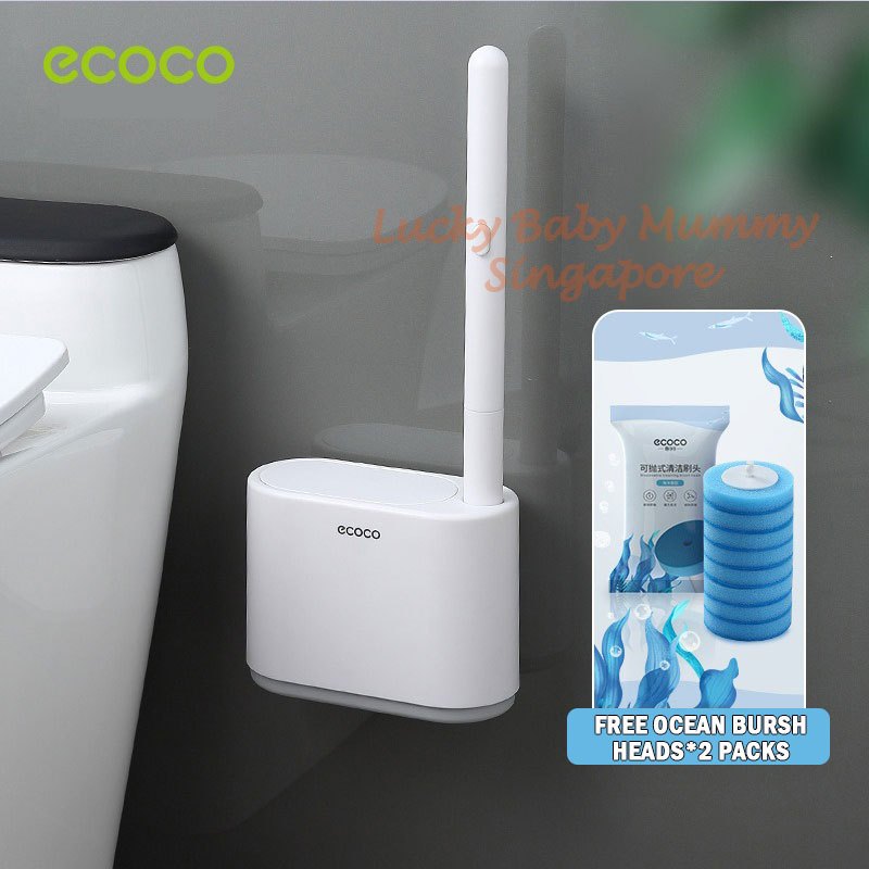 Ecoco Disposable Toilet Brush With Holder