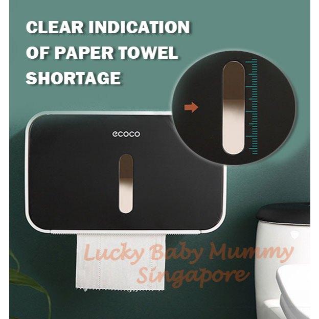 Ecoco Waterproof Tissue Holder Box Wall Mounted