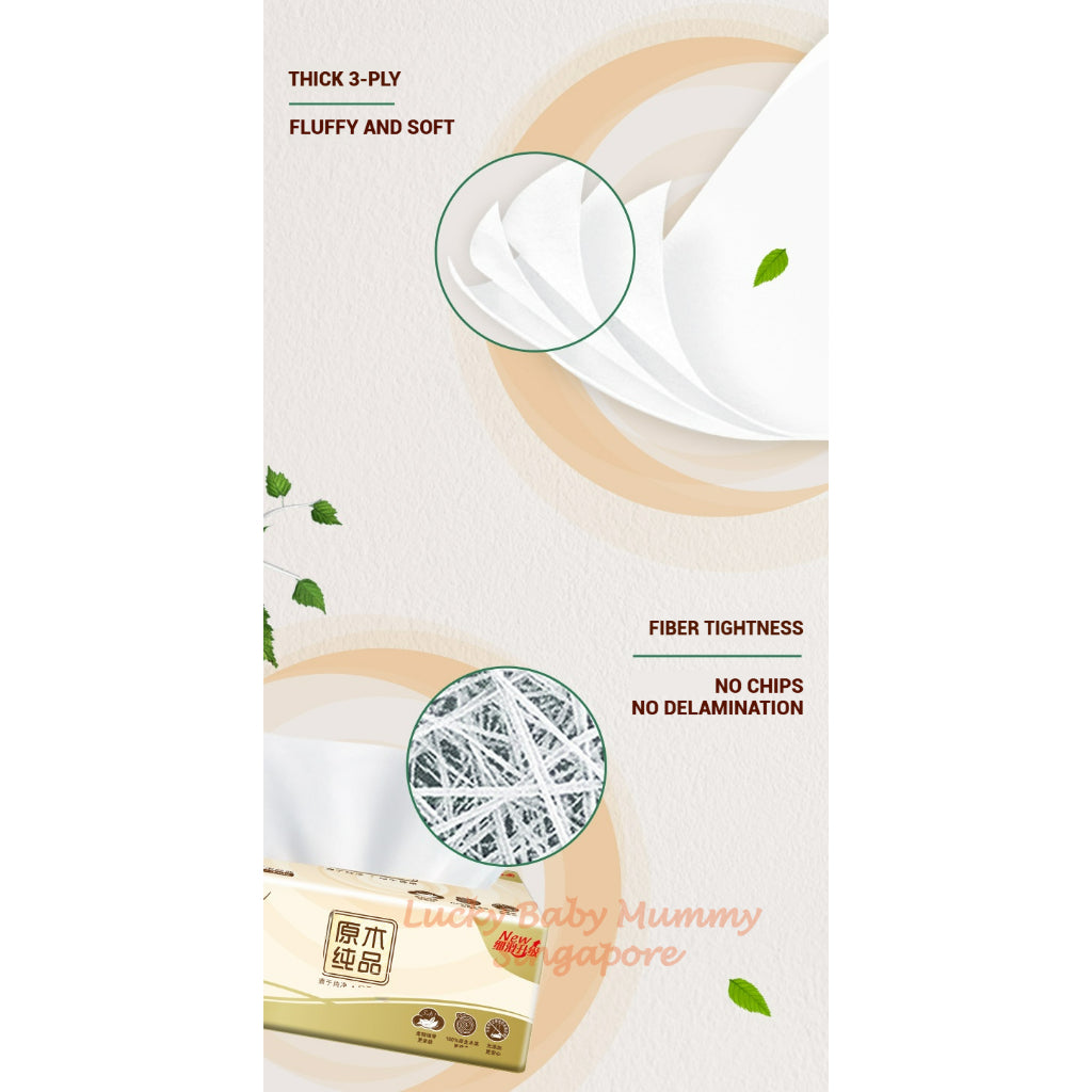 【48 Packs/Box】Breeze Drawing Tissue 3 Ply 100 Sheets Original Soft And Gentle Facial Tissue Paper