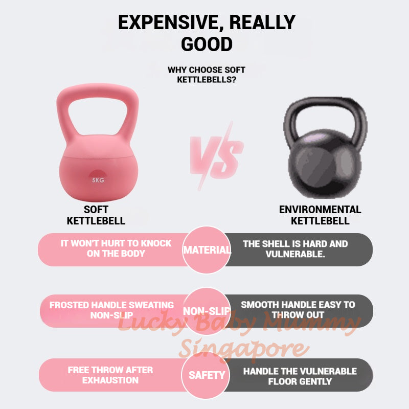 Soft Kettlebell / Sports And Gym Equipment / Non-Slip Kettlebell with Comfortable Grip