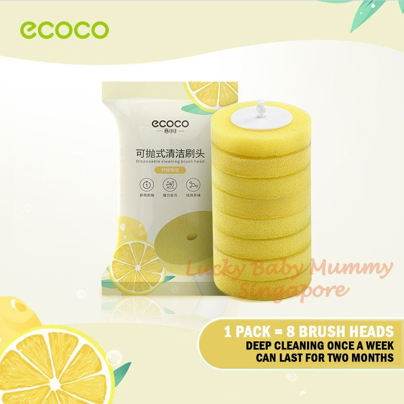 Ecoco Disposable Toilet Brush With Holder