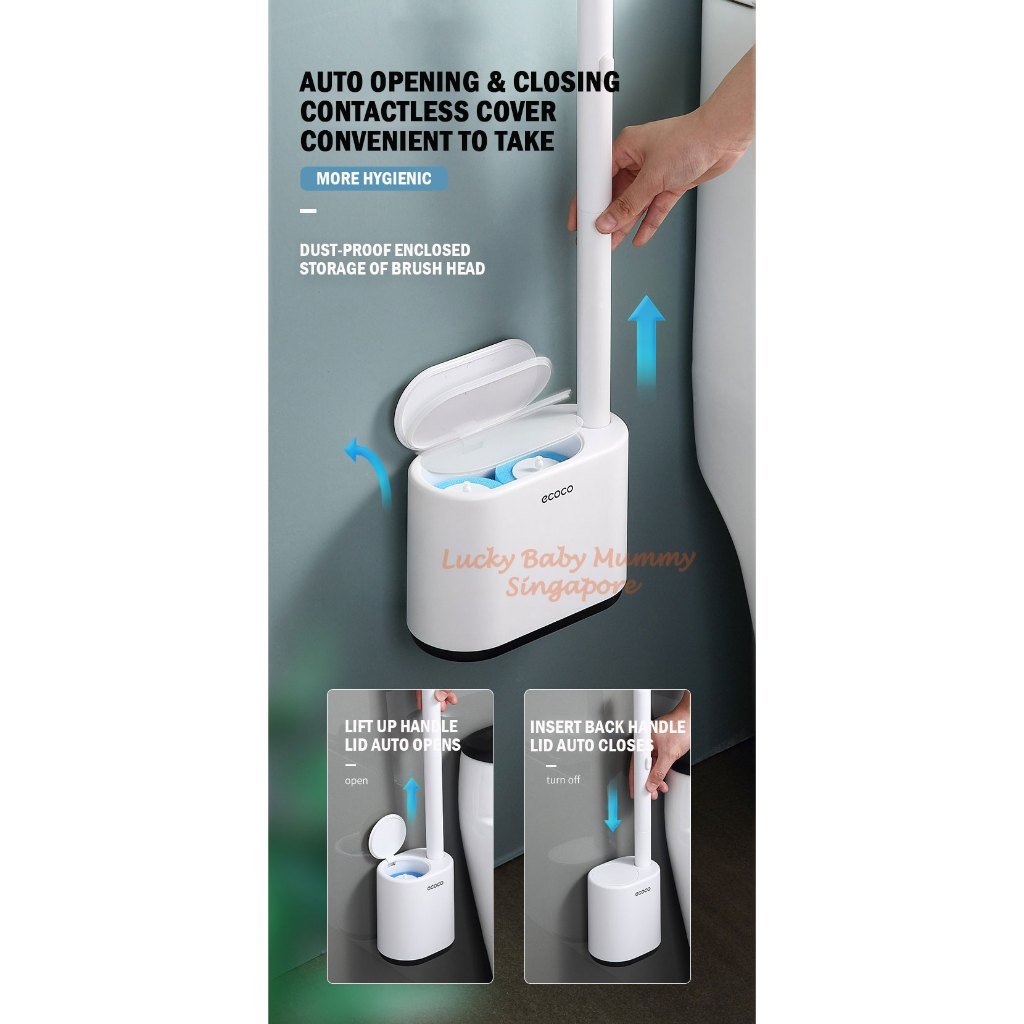 Ecoco Disposable Toilet Brush With Holder