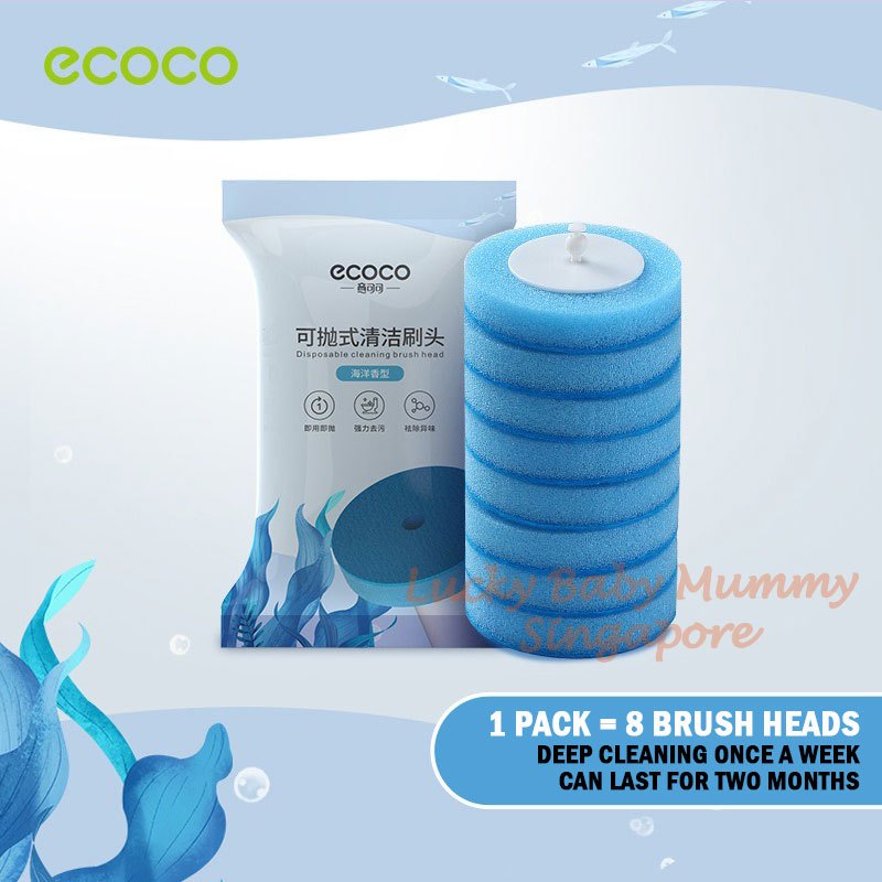 Ecoco Disposable Toilet Brush With Holder