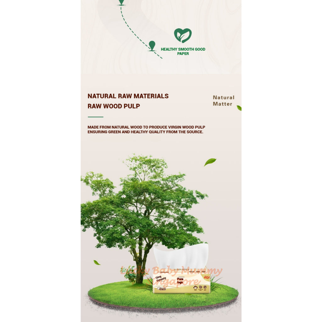 【48 Packs/Box】Breeze Drawing Tissue 3 Ply 100 Sheets Original Soft And Gentle Facial Tissue Paper