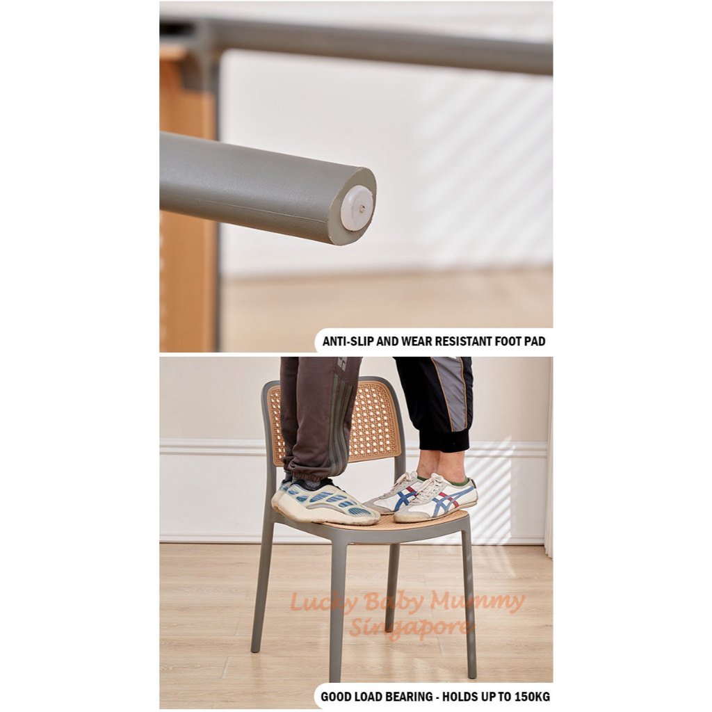 Minimalist Rattan Woven Plastic Chair