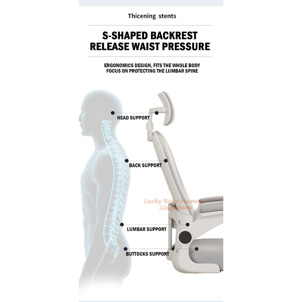 Ergonomic High-back Office Gaming Chair With Adjustable Armrests