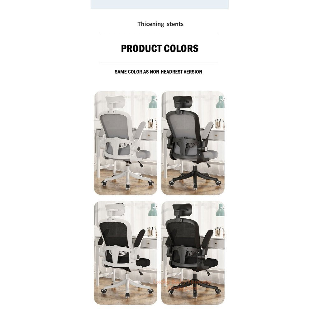 Ergonomic High-back Office Gaming Chair With Adjustable Armrests