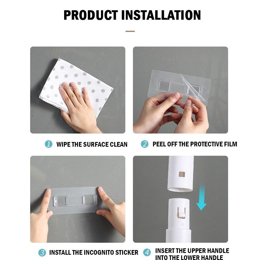 Ecoco Disposable Toilet Brush With Holder