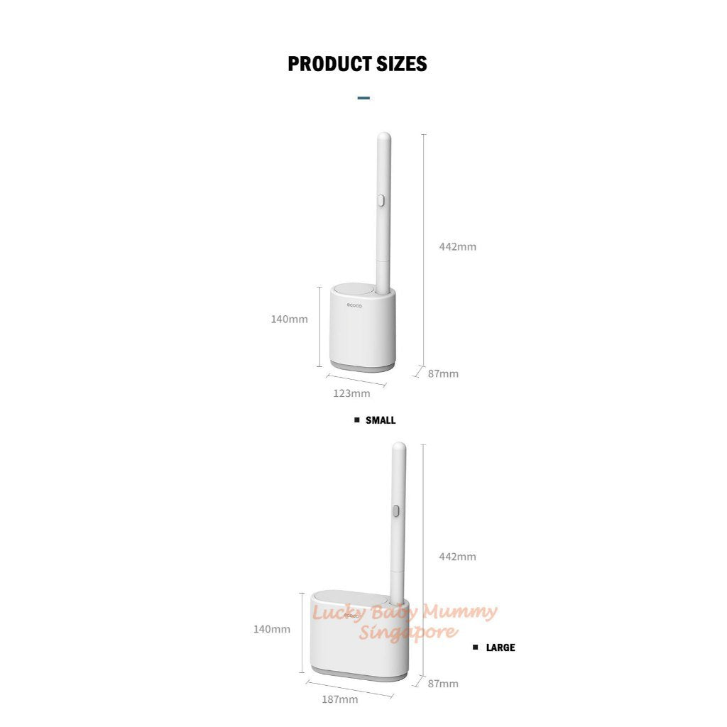 Ecoco Disposable Toilet Brush With Holder