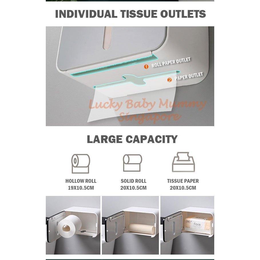 Ecoco Waterproof Tissue Holder Box Wall Mounted