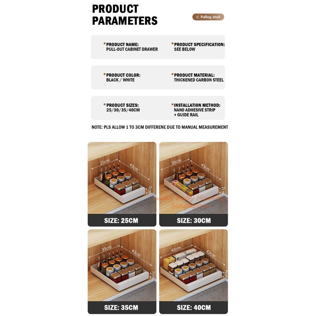 Kitchen Pull Out Cabinet Drawer