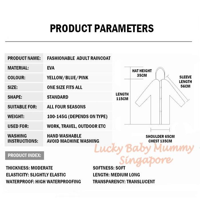 EVA Reusable Raincoat