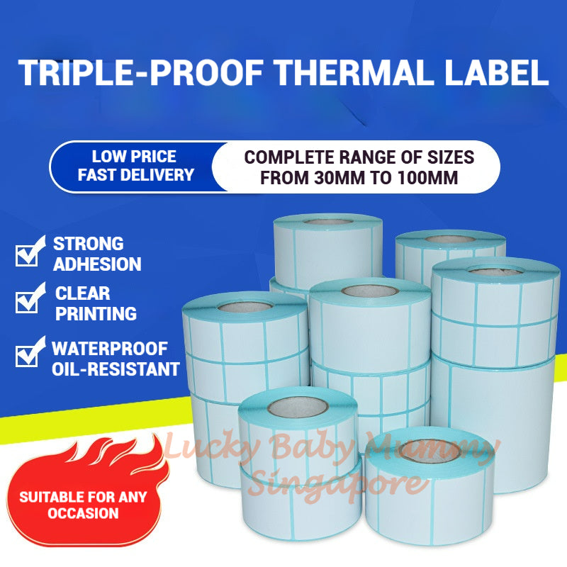 (350pcs/roll) 100x150mm Thermal Label Sticker
