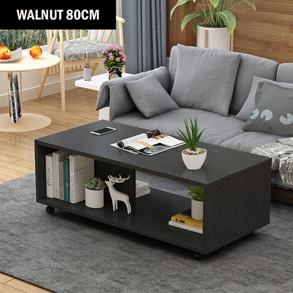Movable Coffee Table with Wheels