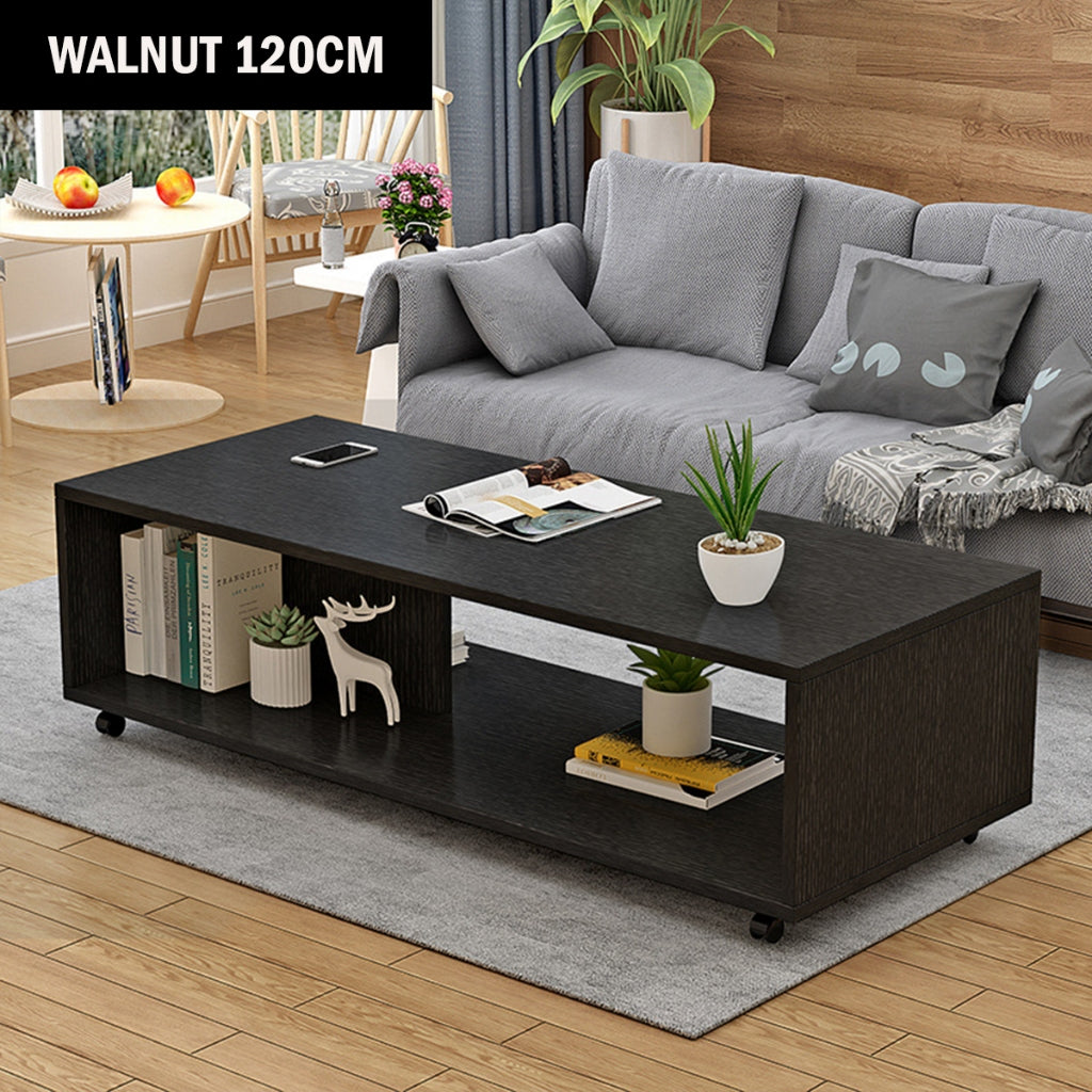 Movable Coffee Table with Wheels