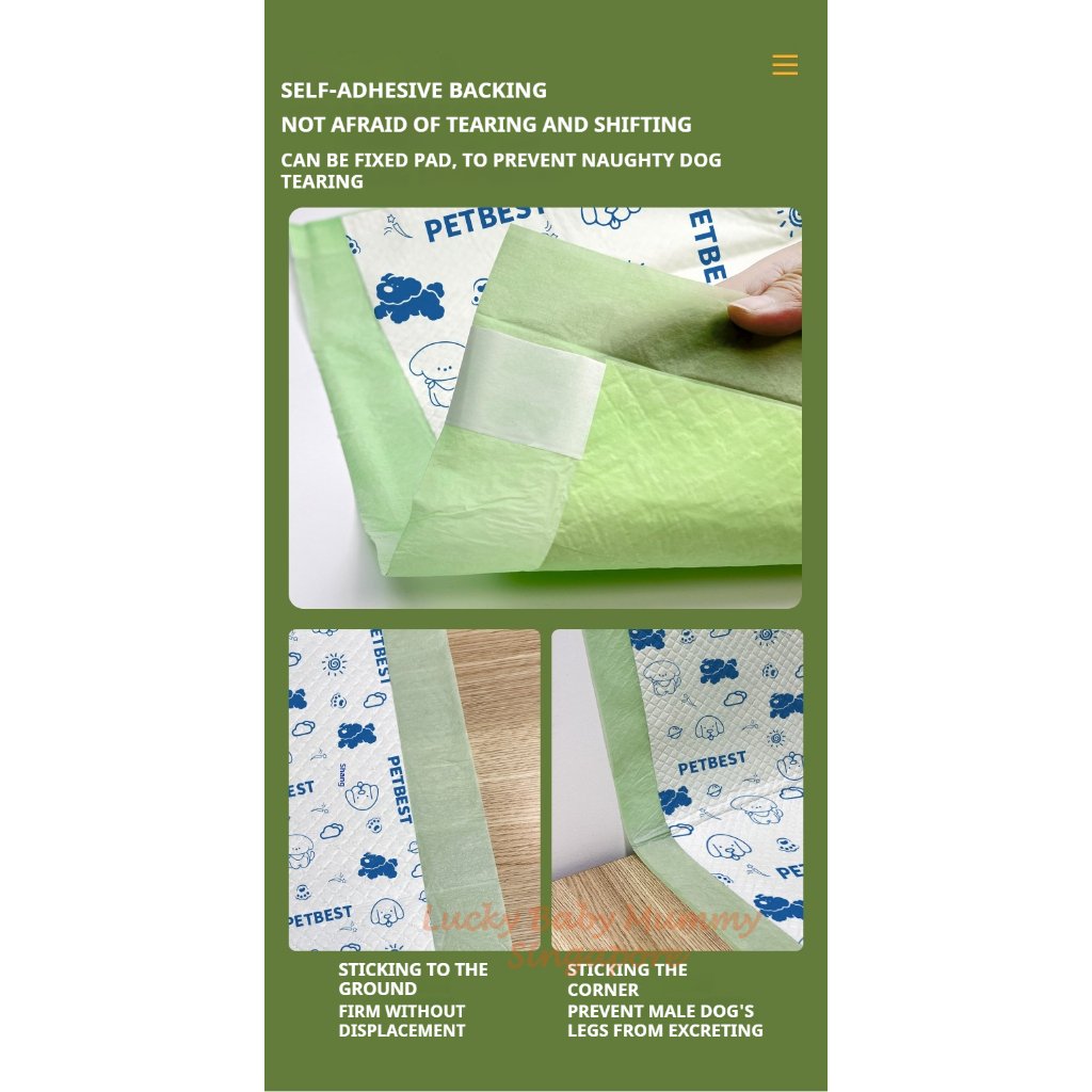 Pet Pad with Adhesive Strip
