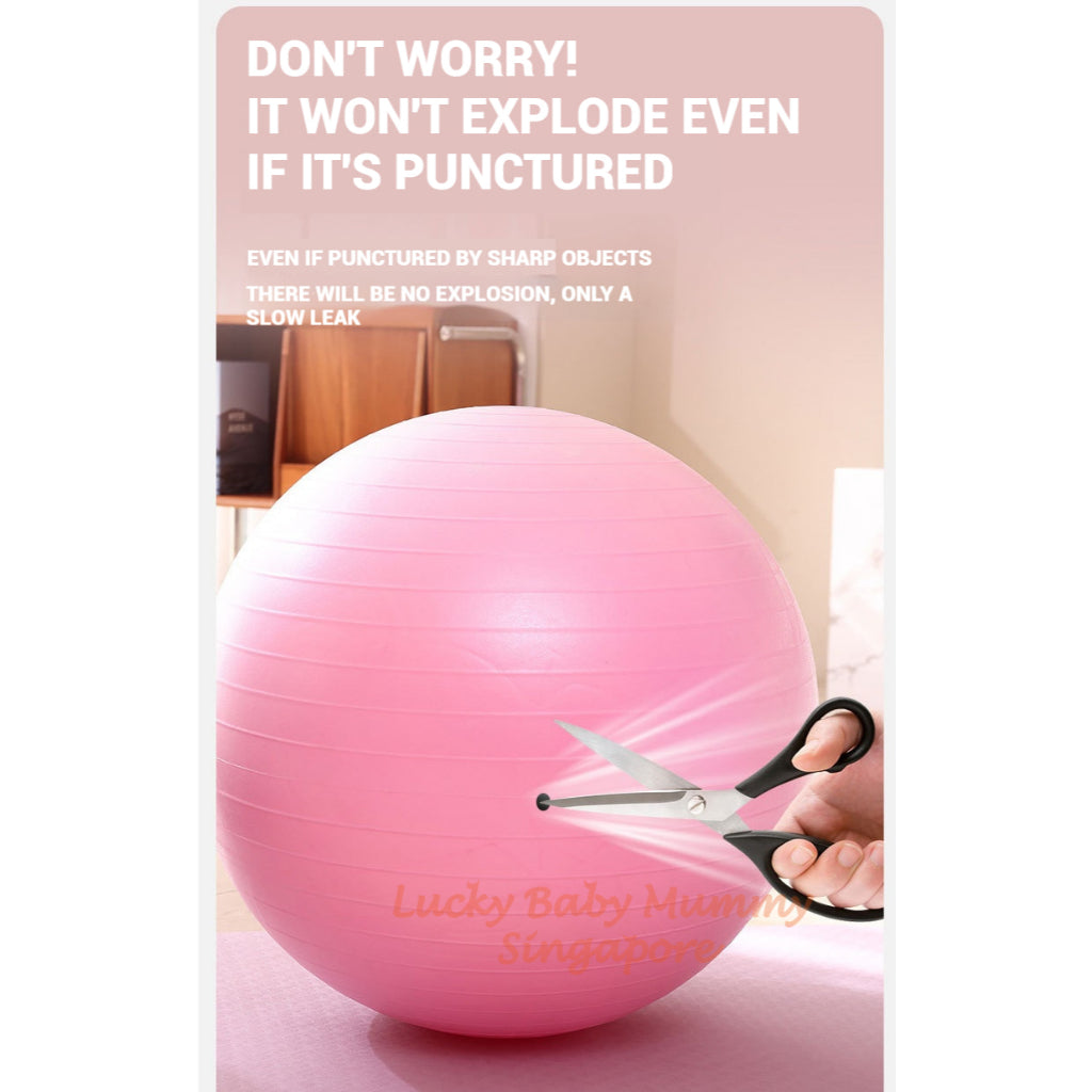 PVC Fitness Yoga Ball With Air Pump/Gym Fitness Balance Ball for Stretching Yoga Pilates