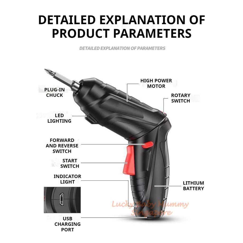 Multifunctional Electric Screwdriver Drill Set