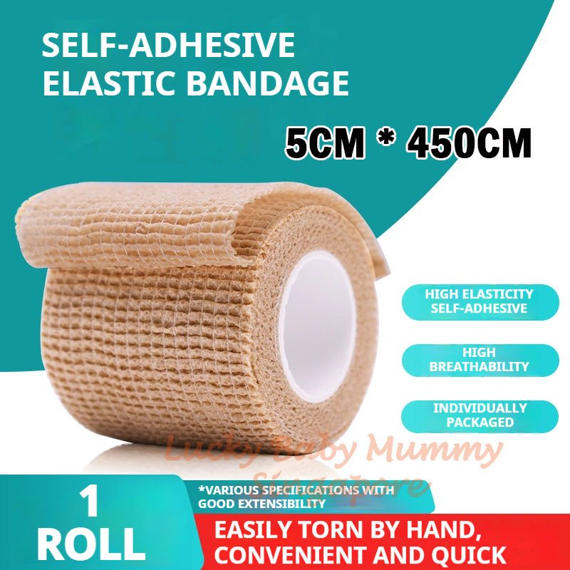 12 rolls Self-Adhesive Elastic Bandage Wrap/Waterproof Breathable Injury Tape for outdoor sports